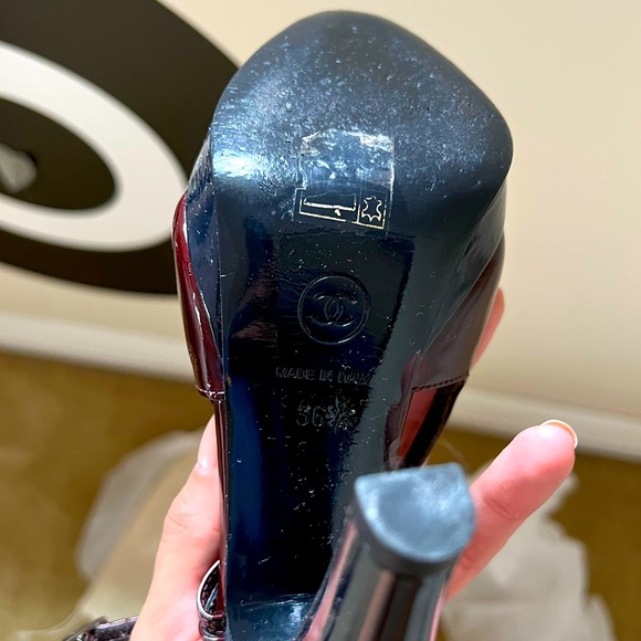 Maroon Chanel Pumps - Picture 3 of 5